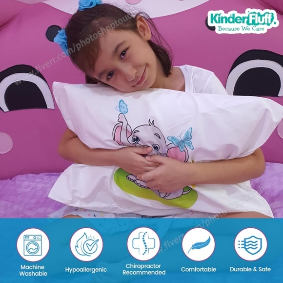 Toddler Pillowcase Pillow Cover Elephant - Picture 4 of 4